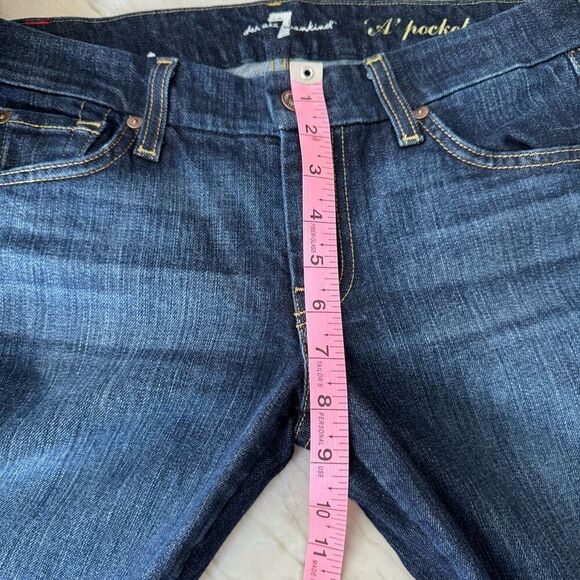 7 For All Mankind A-Pocket Flare Denim Jeans Women’s size 27 - Picture 6 of 7
